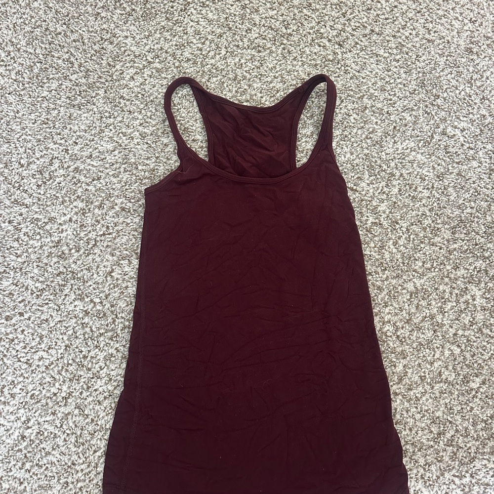 Lululemon Athletica Deep Red Tank Top